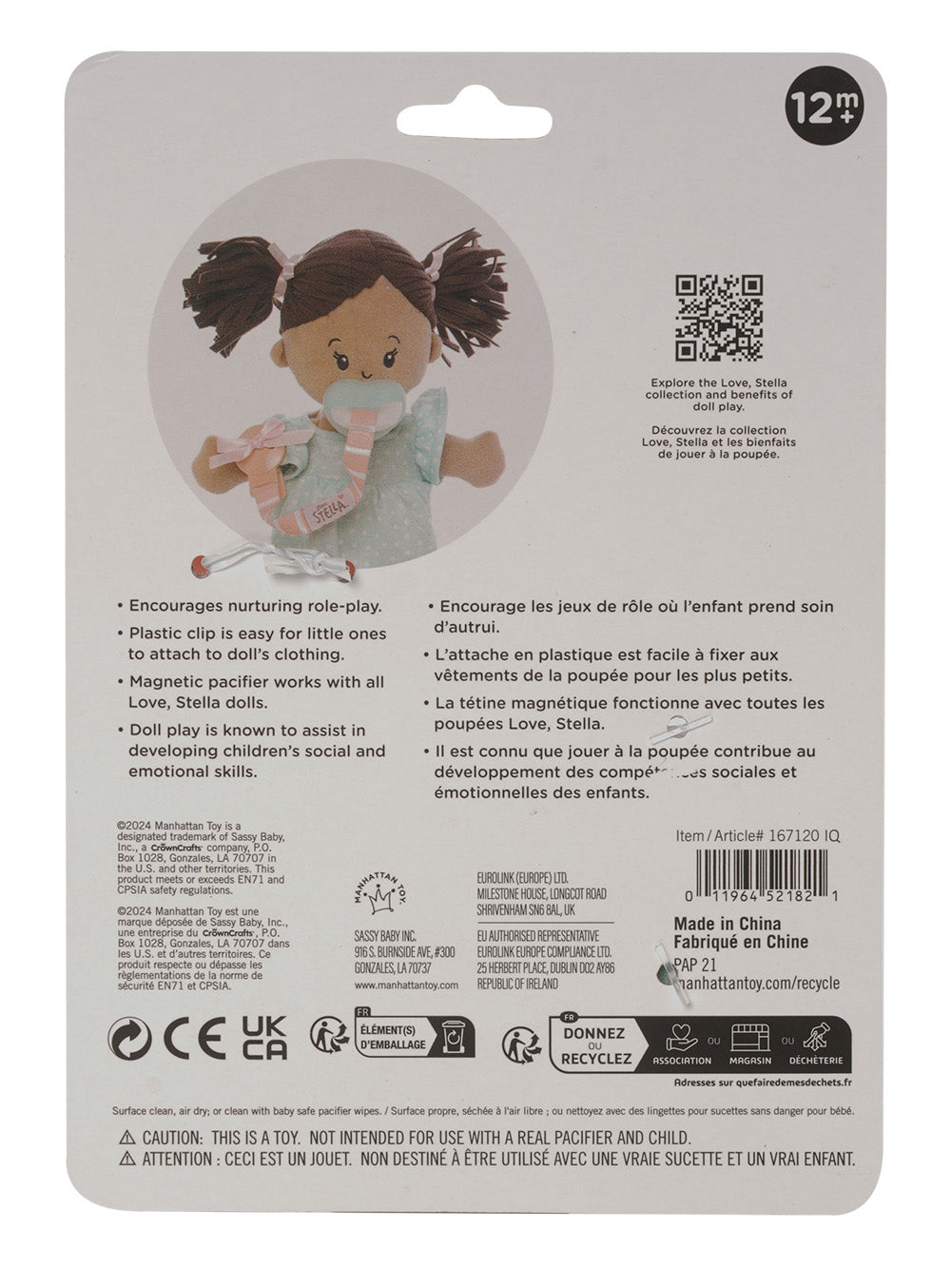 Love, Stella Pacifier & Clip Set